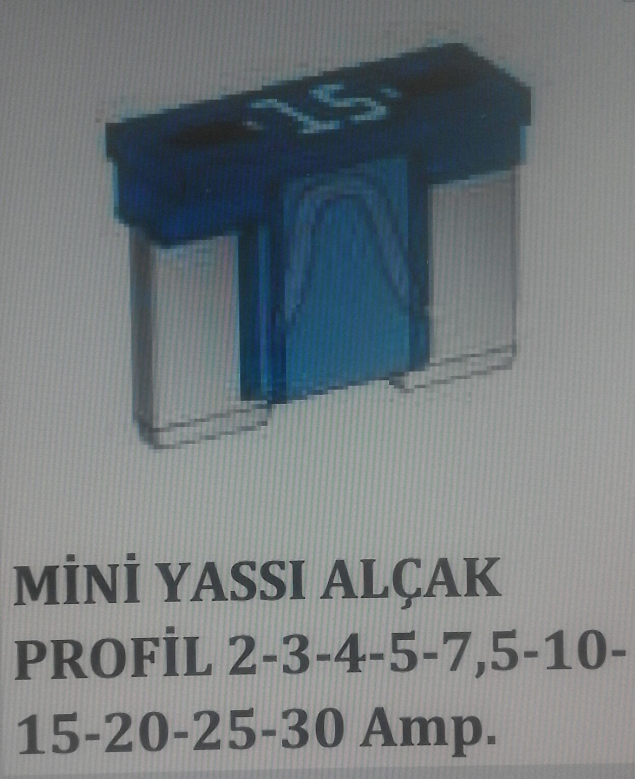 MTA-1-02-25 MTA MİNİ YASSI SİGORTA MTA ALÇAK PRO.10 AMP 06.00260