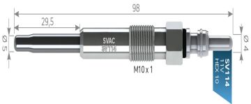 SVAC SV114 KIZDIRMA BUJİSİ ALFA ROMEO-SCORPİO.JEEP11V FORD