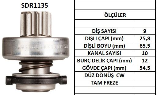 SDR1135  MARS DISLISI-9DIS  MERCEDES 100,120, 140,160,180