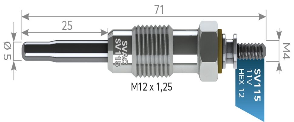 SVAC SV115 KIZDIRMA BUJİSİ FİAT BRAVO MAREA 11V