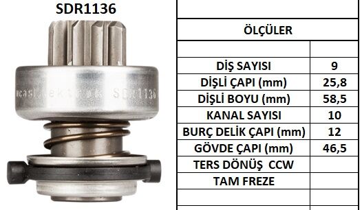 SDR1136  MARS DISLISI-9DIS PORSCHE 924,944 -V W POLO SIK FRZ