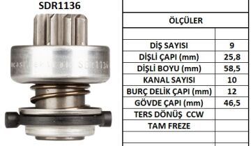SDR1136  MARS DISLISI-9DIS PORSCHE 924,944 -V W POLO SIK FRZ