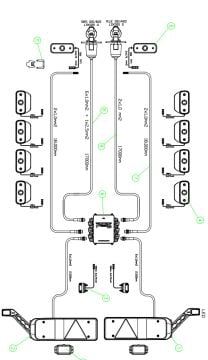 8518-K2T13B5P5-F KARYA (KARIA)T1355 TRAILIGHT SET