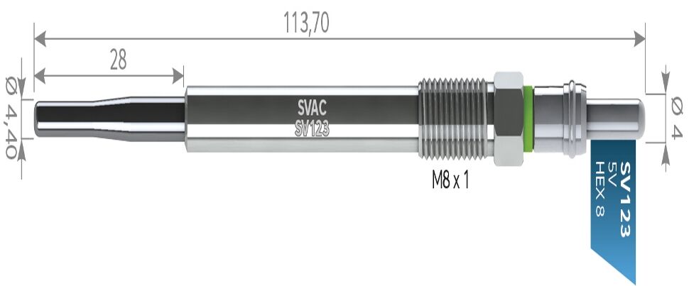 SVAC SV123 KIZDIRMA BUJİSİ PEJUGEOT207-308-5008-RCZ 1.6