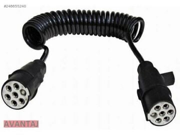ELEKTRIK KABLOSU - 7 PIN - ERKEK ''S'' SOKETLİ - 3,5 DORSE KABLOSU