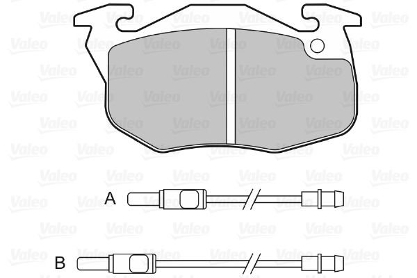 598081 DİSK FREN BALATASI (ÖN) PEUGEOT 205,305 309,405 425483 4254-83,