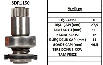 SDR1150  MARS DISLISI-10DIS VW GOLF III 1.0 1 6V TURBO 1.0