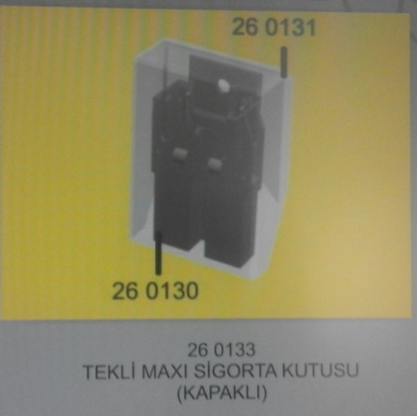 SİGORTA KUTUSU TEKLİ MAXİ SİG.TERMİ.KAPAKLI