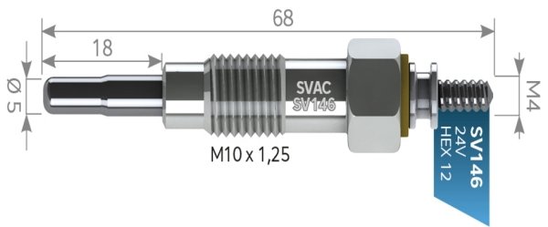 SV146 KIZDIRMA BUJİSİ NİSSAN PATROL 3,2TD 24V
