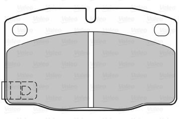 598182 DİSK FREN BALATASI (ÖN) OPEL ASCONA B/C CORSA A,CADETT D/E 90167765 90398758