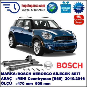 MINI (BMW) Mini Countryman [R 60] 09.2010-..., 470 / 500 mm. BOSCH AEROECO Aparatlı Muz Silecek