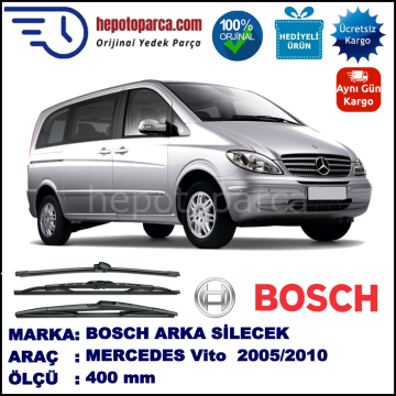 MERCEDES-BENZ Vito [639 T0N] 400 mm 09.2005-08.2010 BOSCH Arka Silecek