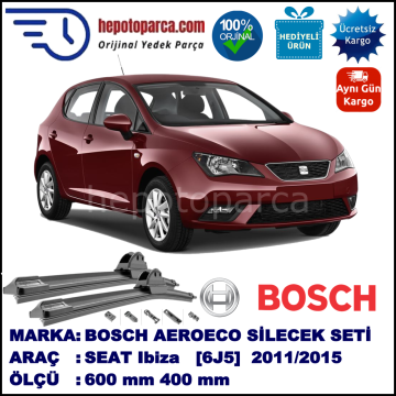 SEAT Ibiza [6J5] 09.2011-..., 600 / 400 mm. BOSCH AEROECO Aparatlı Muz Silecek