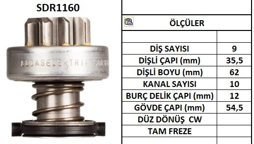 SDR1160  MARS DISLISI-9DIS MARCOPOLO VOLARE 4 .07 TCA,BOSCH