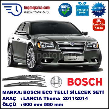 LANCIA Thema  11.11-... 600 / 550 mm. BOSCH ECO Telli Silecek 2'li Takım