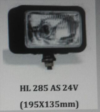 ŞİNASİ HL 285 SİS LAMBASI AS H4 24V PLASTİK/SİYAH GÖVDE