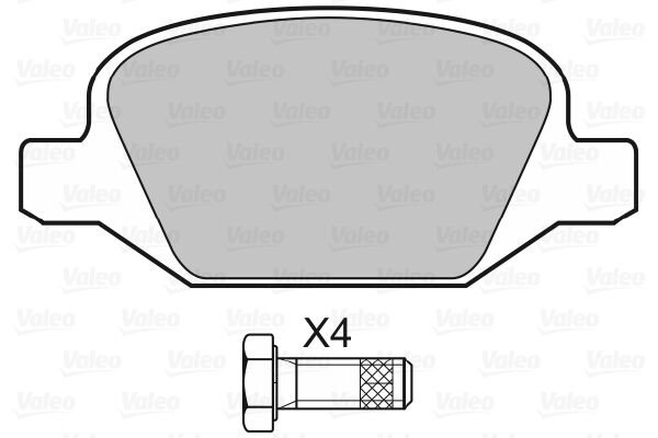 598407 DİSK FREN BALATASI (ARKA)ALFA ROMEO 147 1.6,1.9JTD,2.0 TWİN 00077362276