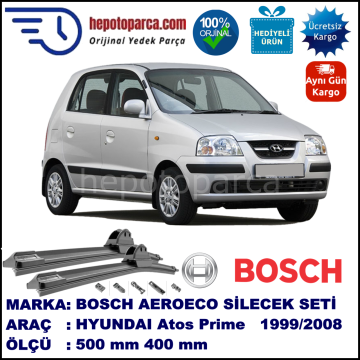 HYUNDAI Atos Prime [MX] 09.1999-03.2008, 500 / 400 mm. BOSCH AEROECO Aparatlı Muz Silecek
