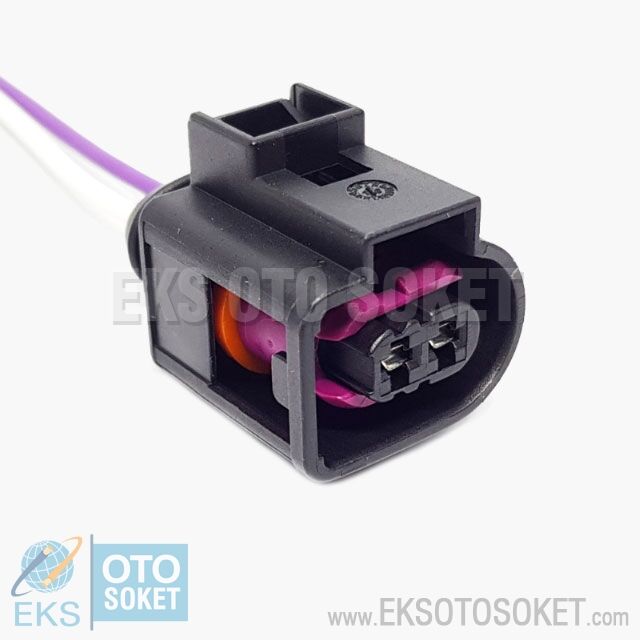 2C007E 2Lİ KOSTAL MOR KİLİTLİ ENJEKTÖR SOKETİ