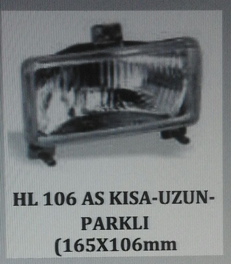 ŞİNASİ HL 106 REFLEKTÖR MF TİPİ DİKDÖRTGEN 3 AYAKLI MASSEY FERGUSON