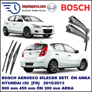 HYUNDAI i30 [FD] 04,2010-01,2013 Bosch Aeroeco Ön ve Arka Silecek Takımı