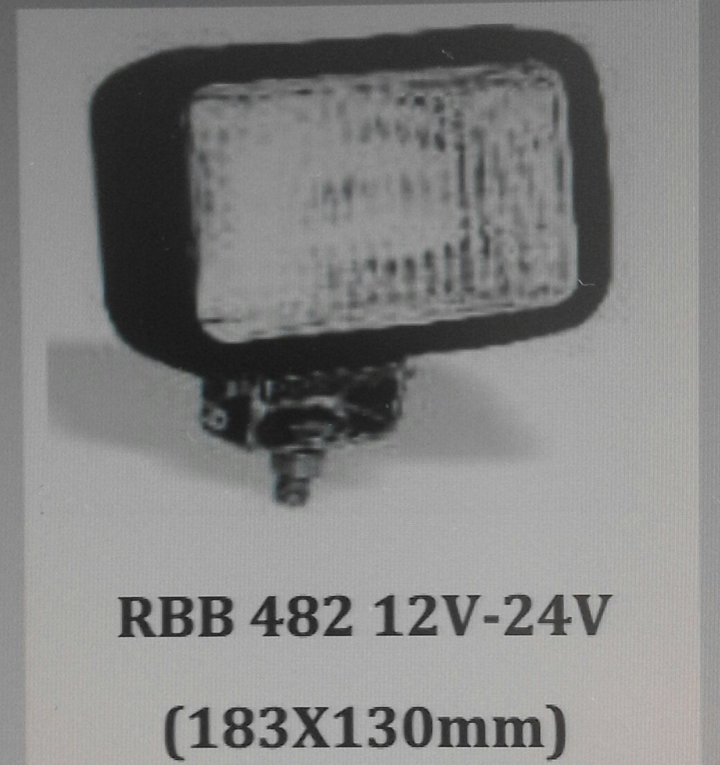 ŞİNASİ RBB 482 DÖRTGEN KAUÇUK GÖVDE FAR