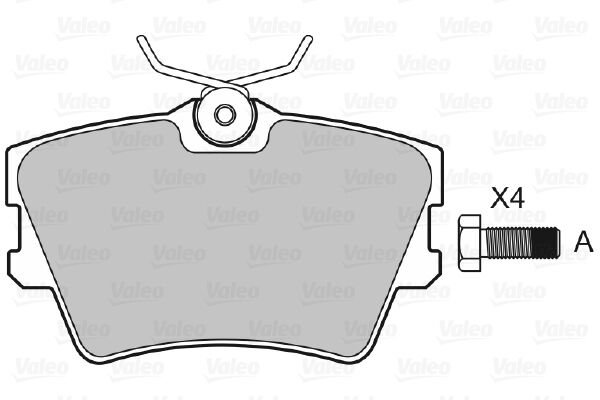 598546 DİSK FREN BALATASI (ARKA) OPEL VİVARO 1.9 Di,1.9 Dti,2.0 16V (01) 4406000QAF 44060