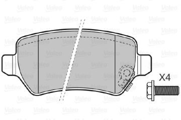 598584 DİSK FREN BALATASI (ARKA) OPEL ASTRA G 1.2i 16V,1.6i 16V,1.8i 16V 583021PA30 58302
