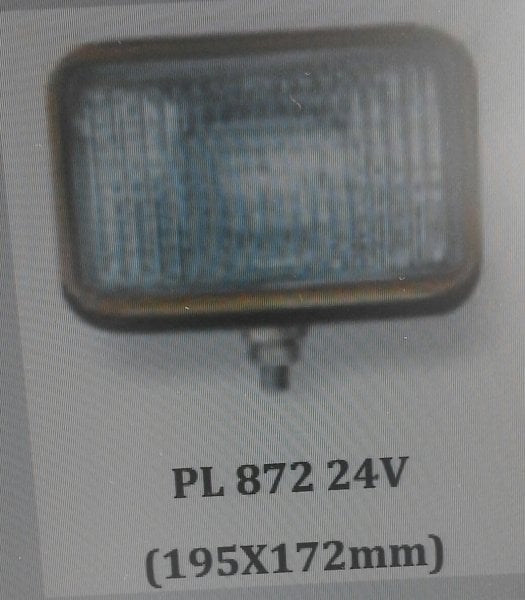 PL 872 KOMATSU TP DİKDÖRTGEN ÇALIŞMA LAMBASI 
