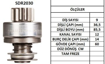 SDR2030  MARS DISLISI-9DIS  DELCO REMY 28MT M OTOR