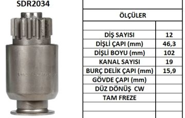 SDR2034  MARS DISLISI-12DIS GENERAL MOTORS-HY STER-CUMMINSMERCEDES BENZ