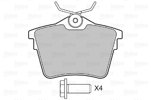 598664 DİSK FREN BALATASI (ARKA) PEUGEOT 407 2.0 HDİ,2.0i,2.2i,3.0 V6 425404 4254-04