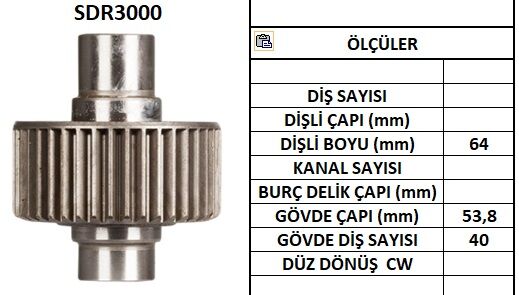 SDR3000  MARS DISLISI  TOYOTA HI LUX 2.8D,LAN D CRUISERVW TARO