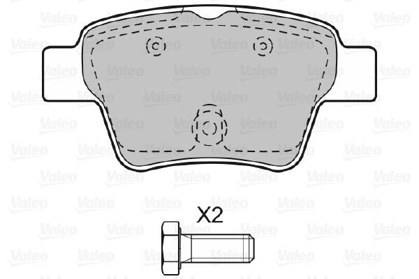 598702 DİSK FREN BALATASI (ARKA) CITROEN C4 1.4i 16V,1.6i 16V,1.6 HDİ 425325 4253-25