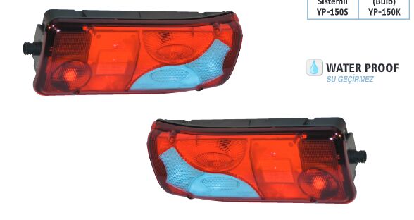 YP-150 TGA STOP LAMBASI SOKETLİ MAVİ SOL MAN TGA TGS TGX