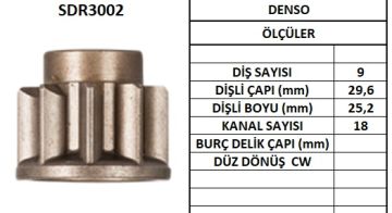 SDR3002  MARS DISLISI-9DIS  HONDA CIVIC,CONCE RTO,SHUTTLEKUBOTA-TOYOTA CAMRY,CARINA,COROLLA