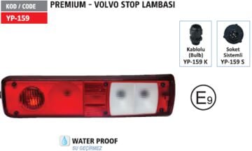 YP-159 VOLVO STOP LAMBASI SOL VOLVO RENAULT PREMIUM