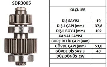 SDR3005  MARS DISLISI-10DIS  TOYOTA HILUX THE RMO KING 3.0 SW