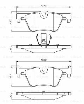 Disk Balata BMW  BMW34206799809; BMW34206873094; BMW34216850569; BMW34216873093