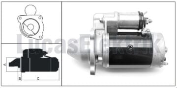 LUCAS 27432       MARŞ MOTORU MF 240 135 TRAKTÖR MASSEY FERGUSON