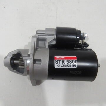 MEDOR STR 5800  MARŞ MOTORU 12V 9 DİŞ 1.2KW LOMBARDİNİ  STIGA PARK 2000 TERS DÖNÜŞ 0001107024-0001112034