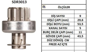 SDR3013  MARS DISLISI-9DIS TOYOTA,ISUZU-IMPUL SE