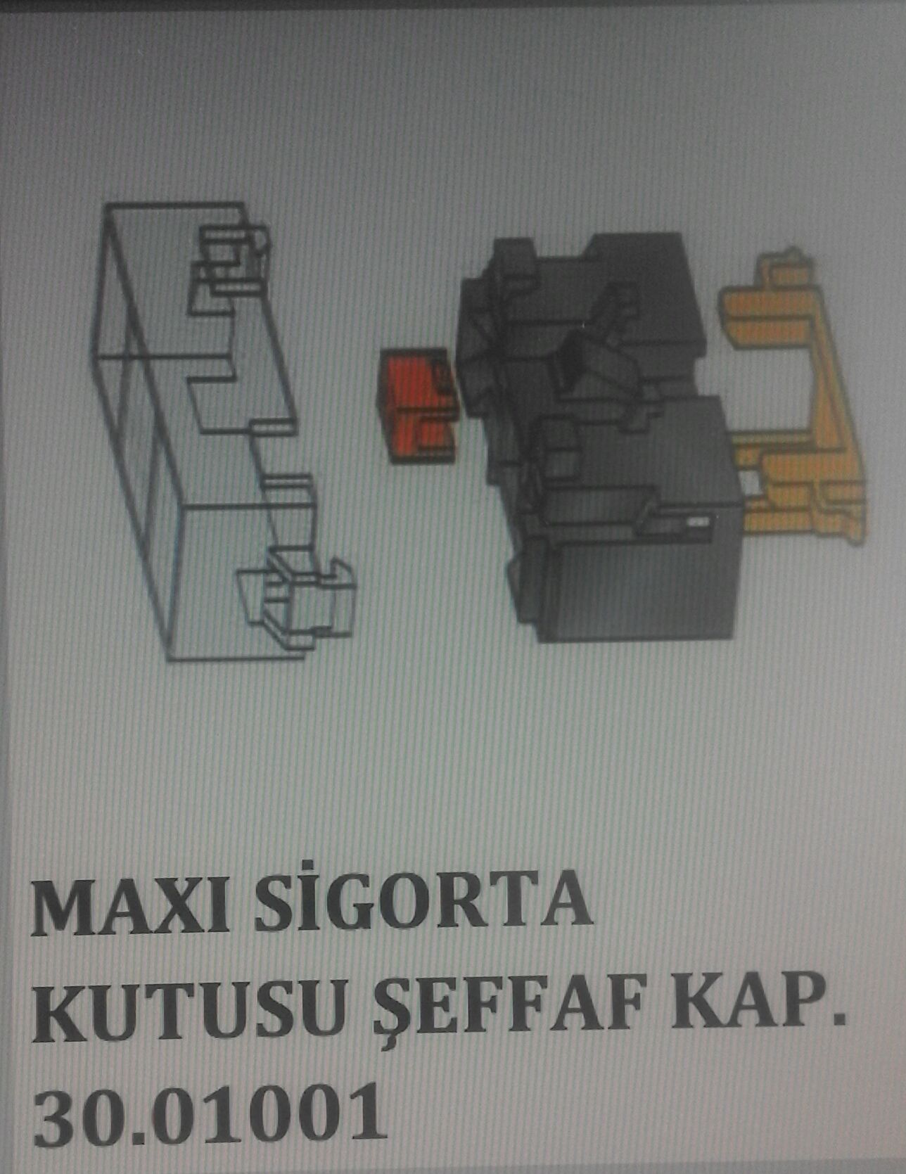 MTA-1-05-02 MTA SİGORTA KUTUSU MAXİ TERMİNALLİ KAPAKL MTA 30.01001