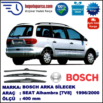 SEAT Alhambra [7V8] 400 mm 03.1996-02.2000 BOSCH Arka Silecek