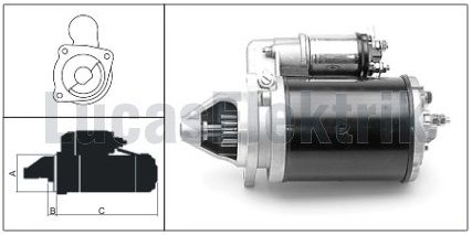 LUCAS 27541       MARŞ MOTORU  AS 700 800 900
