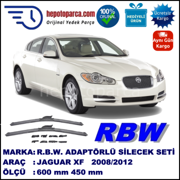JAGUAR XF  03.2008-..., 600 / 450 mm.  RBW  ADAPTÖRLÜ MUZ SİLECEK SETİ