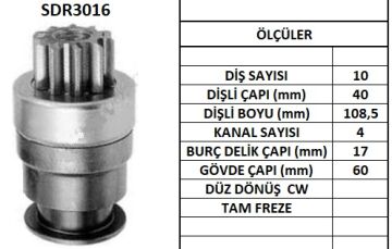 SDR3016  MARS DISLISI-10DIS  NIPPO DENSO-LEST ER
