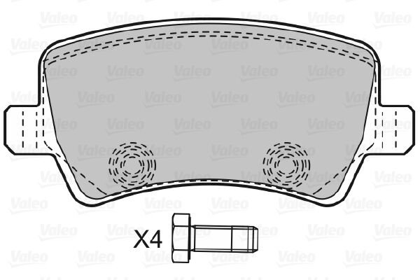 598928 DİSK FREN BALATASI (ARKA)FORD MONDEO 2.0,2.5 (2007>),S-MAX 1426143 1426144