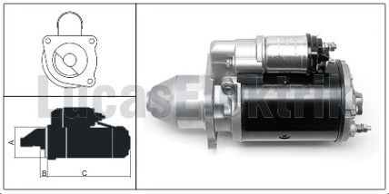 LUCAS 27564       MARŞ MOTORU  FATİH KAMYON 12V