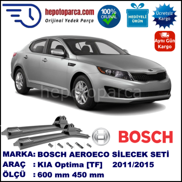 KIA Optima [TF] 09.2011-..., 600 / 450 mm. BOSCH AEROECO Aparatlı Muz Silecek